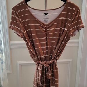 Sonoma Goods Brown & White Romper